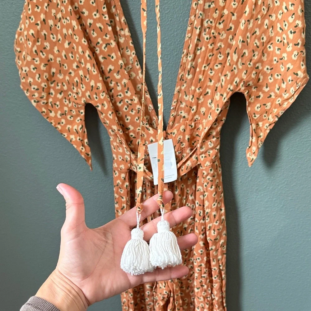 NWT Faithfull the Brand Women's Cedric Floral Jumpsuit Sz 4 Vintage Bloom *flaw - Picture 5 of 11